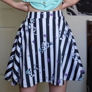 Beetle Juice Skater Skirt With Pockets